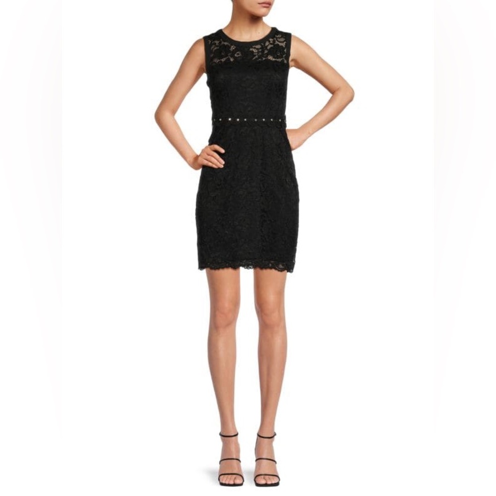 Sam Edelman Lace Sheath with Trim Mini Dress. Size 8. NWT.